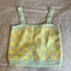 Boutique Checkered Tank Top